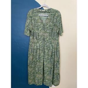 Vintage Plus Size Shelton Stroller Zip Front Shirt Dress- Size 24.5